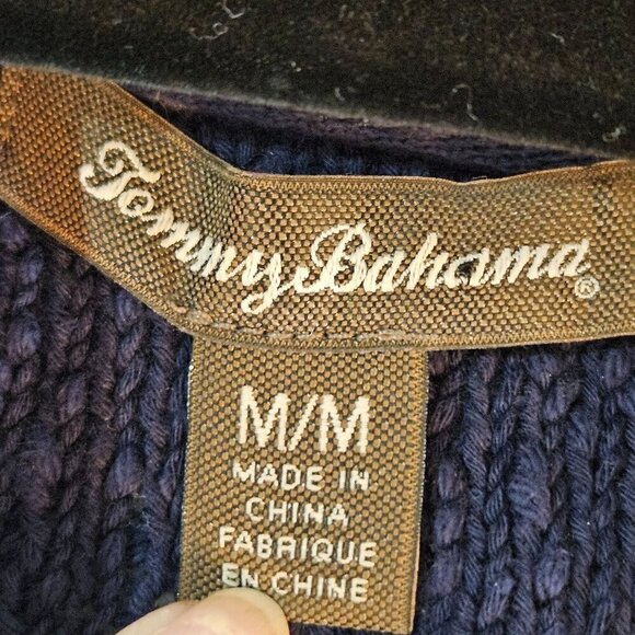 Tommy Bahama Medium Eden Bay Tassel Tunic Top Blue Pink Tassels & Embroidery - Picture 6 of 8